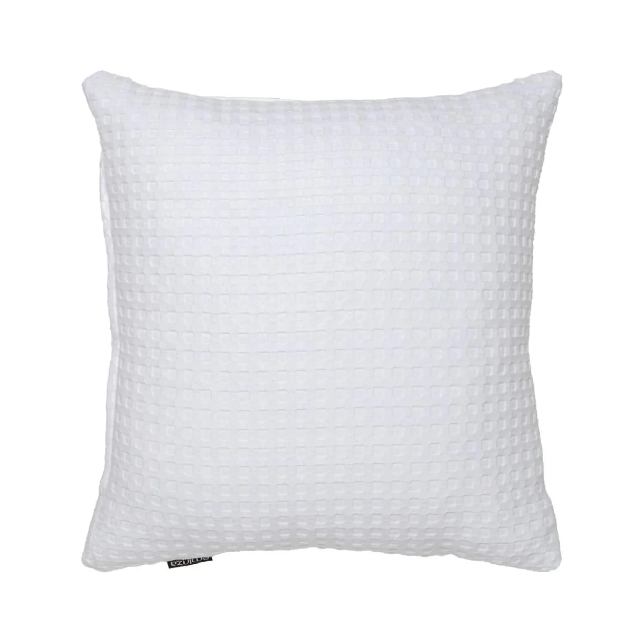 Coussin Et Housse|EMINZA Housse de coussin carrée coton nid d'abeille (40 x 40 cm) Maya he Blanc