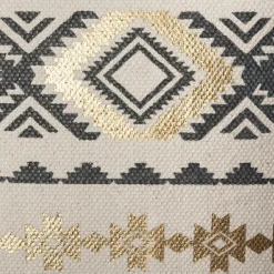 Coussin Et Housse|ATMOSPHERA Housse de coussin carrée coton (40 x 40 cm) Etnik Gris