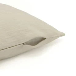 Coussin Et Housse|EMINZA Housse de coussin carrée coton tissé (40 x 40 cm) Léa pampa Beige