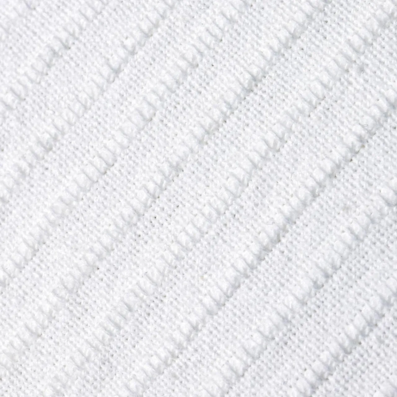 Coussin Et Housse|EMINZA Housse de coussin carrée coton tissé (40 x 40 cm) Léa he Blanc