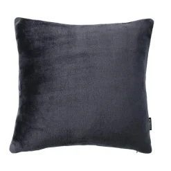 Coussin Et Housse|EMINZA Housse de coussin carrée flanelle (60 x 60 cm) Didou Gris Anthracite
