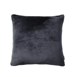 Coussin Et Housse|EMINZA Housse de coussin carrée flanelle (45 x 45 cm) Didou Gris Anthracite