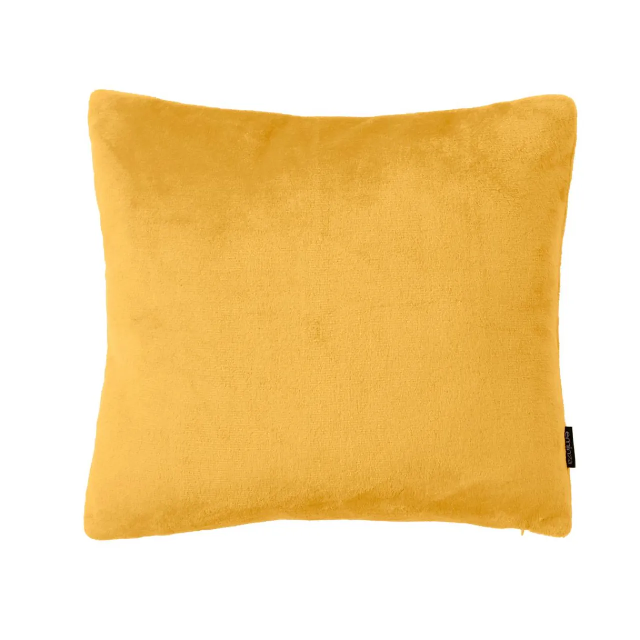 Coussin Et Housse|EMINZA Housse de coussin carrée flanelle (45 x 45 cm) Didou Jaune moutarde