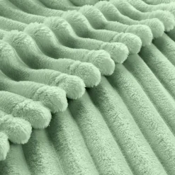 Coussin Et Housse|EMINZA Housse de coussin carrée flanelle (40 x 40 cm) Dune Vert sauge