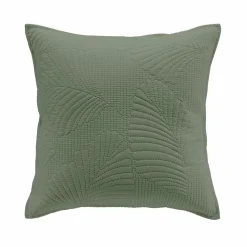 Coussin Et Housse|DOUCEUR D'INTERIEUR Housse de coussin carrée microfibre (40 x 40 cm) Palombine Vert kaki