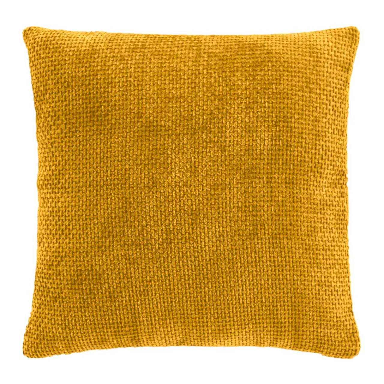 Coussin Et Housse|douceur d'intu017drieur Housse de coussin carrée velours chenille (40 x 40 cm) Leo Jaune ocre