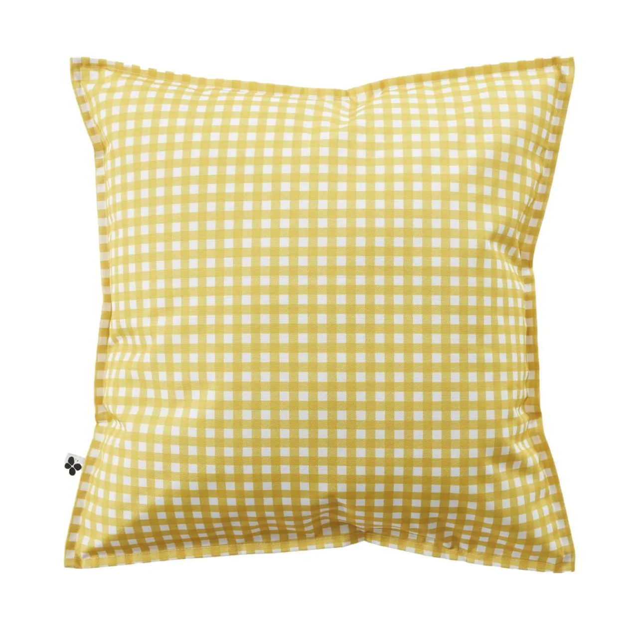 Accessoires Et Coussins|Coussin Déco D'Extérieur|EMINZA Housse de coussin extérieur carrée (45 x 45 cm) Vickie Jaune Vichy jaune
