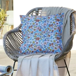 Accessoires Et Coussins|Coussin Déco D'Extérieur|L'effet papillon Housse de coussin extérieur carrée (45 x 45 cm) Danaé Multicolore