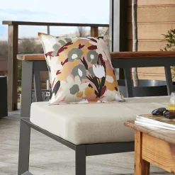 Accessoires Et Coussins|Coussin Déco D'Extérieur|L'effet papillon Housse de coussin extérieur carrée (45 x 45 cm) Léane Multicolore