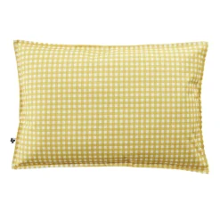 Accessoires Et Coussins|Coussin Déco D'Extérieur|EMINZA Housse de coussin extérieur rectangulaire (40 x 60 cm) Vickie Jaune Vichy jaune