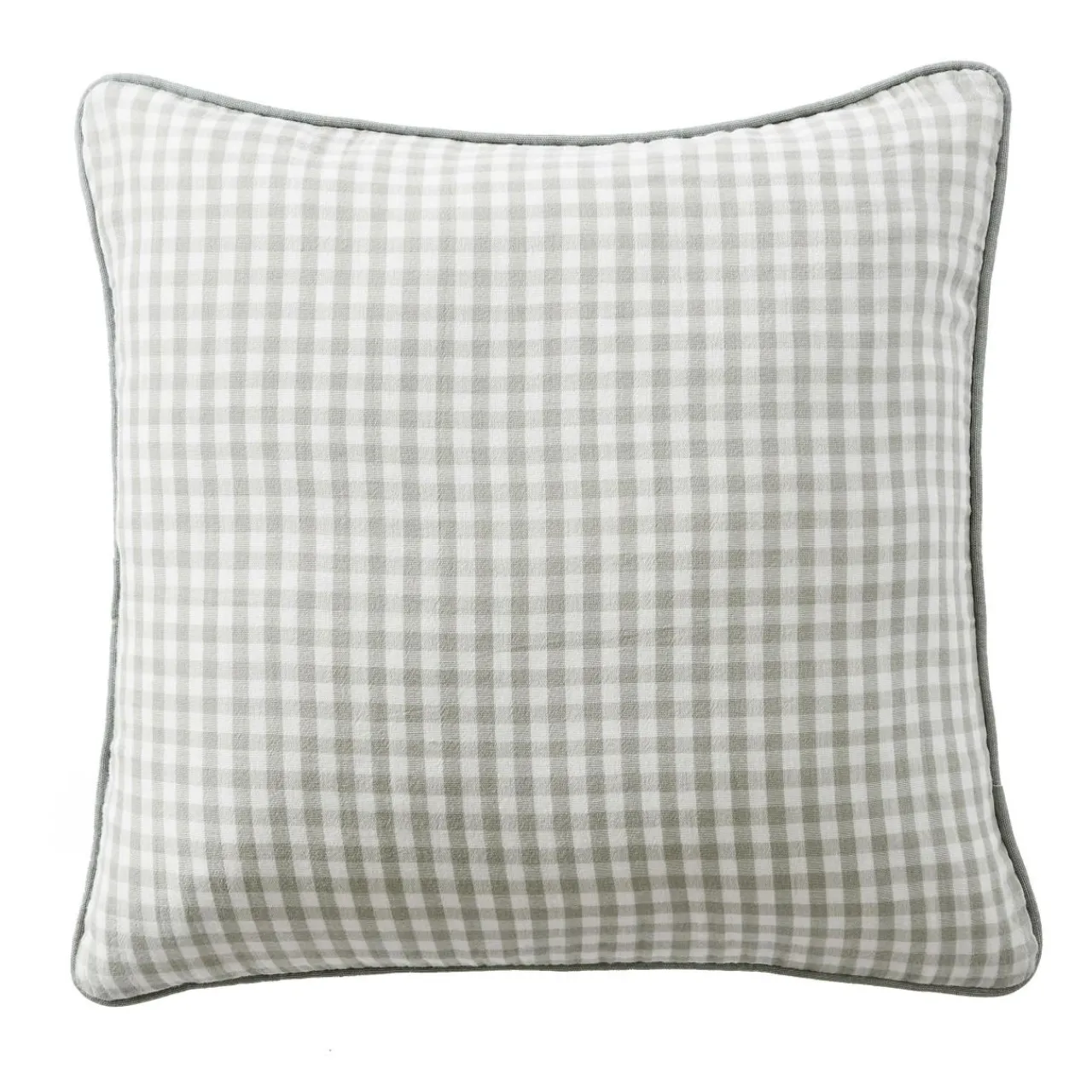 Accessoires Et Coussins|Coussin Déco D'Extérieur|EMINZA Housse de coussin extérieur carrée (45 x 45 cm) Vickie Vert eucalyptus Vichy eucalyptus