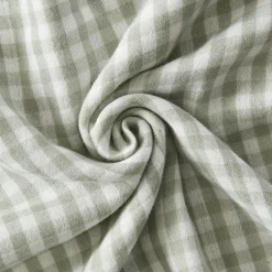 Accessoires Et Coussins|Coussin Déco D'Extérieur|EMINZA Housse de coussin extérieur rectangulaire (40 x 60 cm) Vickie Vert eucalyptus Vichy eucalyptus