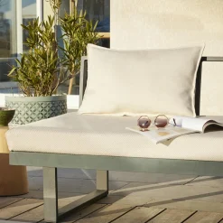 Accessoires Et Coussins|Coussin Déco D'Extérieur|L'effet papillon Housse de coussin extérieur rectangulaire (40 x 60 cm) Naia Ecru