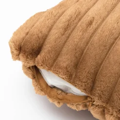 Coussin Et Housse|EMINZA Housse de coussin rectangulaire flanelle (30 x 50 cm) Dune Camel