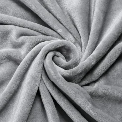 Coussin Et Housse|EMINZA Housse de coussin rectangulaire flanelle (40 x 60 cm) Didou Gris clair