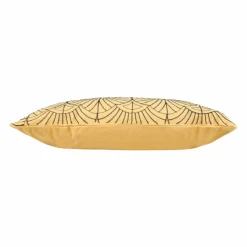 Coussin Et Housse|OSTARIA Housse de coussin rectangulaire velours (30 x 50 cm) Coquillage Jaune