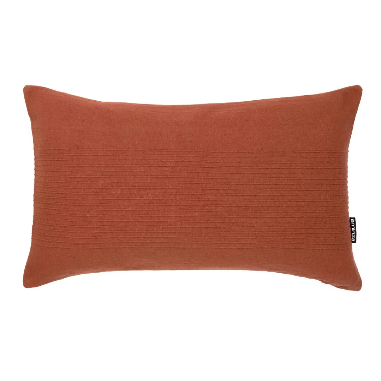 Coussin Et Housse|EMINZA Housse de coussin rectangulaire coton tissé (30 x 50 cm) Léa Terracotta