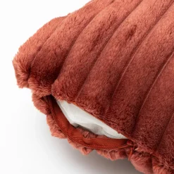 Coussin Et Housse|EMINZA Housse de coussin rectangulaire flanelle (30 x 50 cm) Dune Terracotta