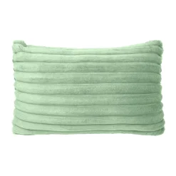Coussin Et Housse|EMINZA Housse de coussin rectangulaire flanelle (30 x 50 cm) Dune Vert sauge
