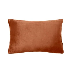Coussin Et Housse|EMINZA Housse de coussin rectangulaire flanelle (40 x 60 cm) Didou Cuivre