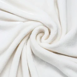 Coussin Et Housse|EMINZA Housse de coussin rectangulaire flanelle (40 x 60 cm) Didou Ivoire