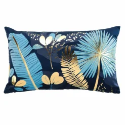Coussin Et Housse|DOUCEUR D'INTERIEUR Housse de coussin rectangulaire velours (30 x 50 cm) Prusseor e Bleu