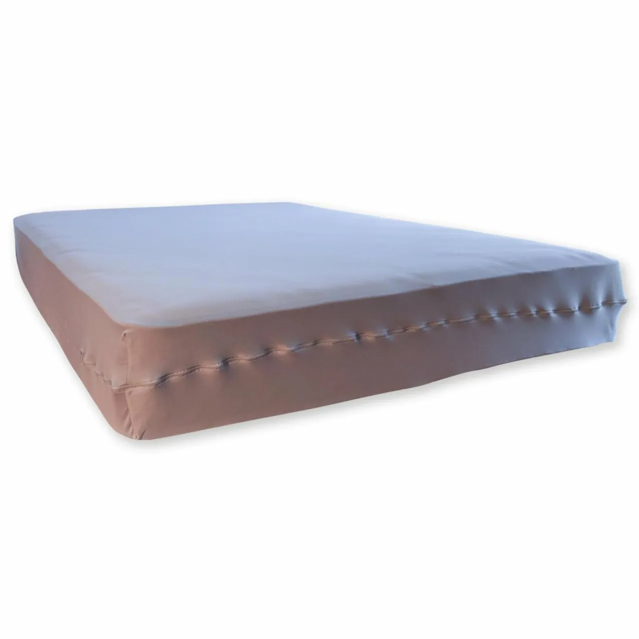 Protection De Literie|BLEU CALIN Housse de matelas intégrale (140 x 190 cm) Emeline Gris clair