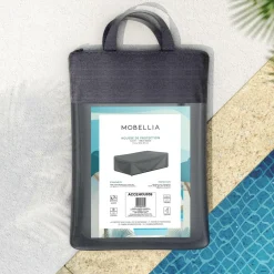 Housse De Protection|Accessoires Et Coussins|MOBELLIA Housse de protection imperméable pour Table basse (114 x 54 cm) Calvi Gris Anthracite
