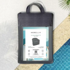 Housse De Protection|Accessoires Et Coussins|MOBELLIA Housse de protection imperméable pour Fauteuil (78 x 76 cm) Calvi Gris Anthracite