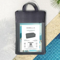 Housse De Protection|Accessoires Et Coussins|MOBELLIA Housse de protection imperméable pour Canapé 3 places (190 x 76 cm) Calvi Gris Anthracite