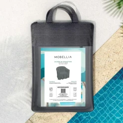 Housse De Protection|Accessoires Et Coussins|MOBELLIA Housse de protection Imperméable pour Fauteuil de jardin (120 x 105 cm) Gris