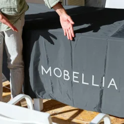 Housse De Protection|Accessoires Et Coussins|MOBELLIA Housse de protection Imperméable pour Table rectangulaire (225 x 125 cm) Gris