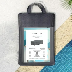 Housse De Protection|Accessoires Et Coussins|MOBELLIA Housse de protection imperméable pour Table basse (97 x 97 cm) Bornéo Gris Anthracite