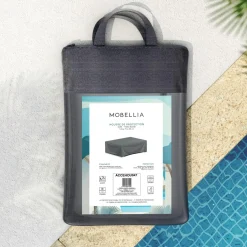 Housse De Protection|Accessoires Et Coussins|MOBELLIA Housse de protection imperméable pour Table basse (123 x 75 cm) Elba Gris Anthracite