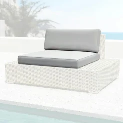 Accessoires Et Coussins|MOBELLIA Housses de coussin de remplacement pour Fauteuil Palma Gris