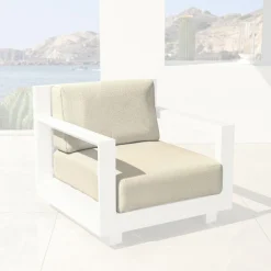 Accessoires Et Coussins|MOBELLIA Housses de coussin de remplacement pour Fauteuil Elba Beige