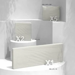 Accessoires Et Coussins|MOBELLIA Housses de coussin de remplacement pour salon de jardin Calvi 5 places - Beige