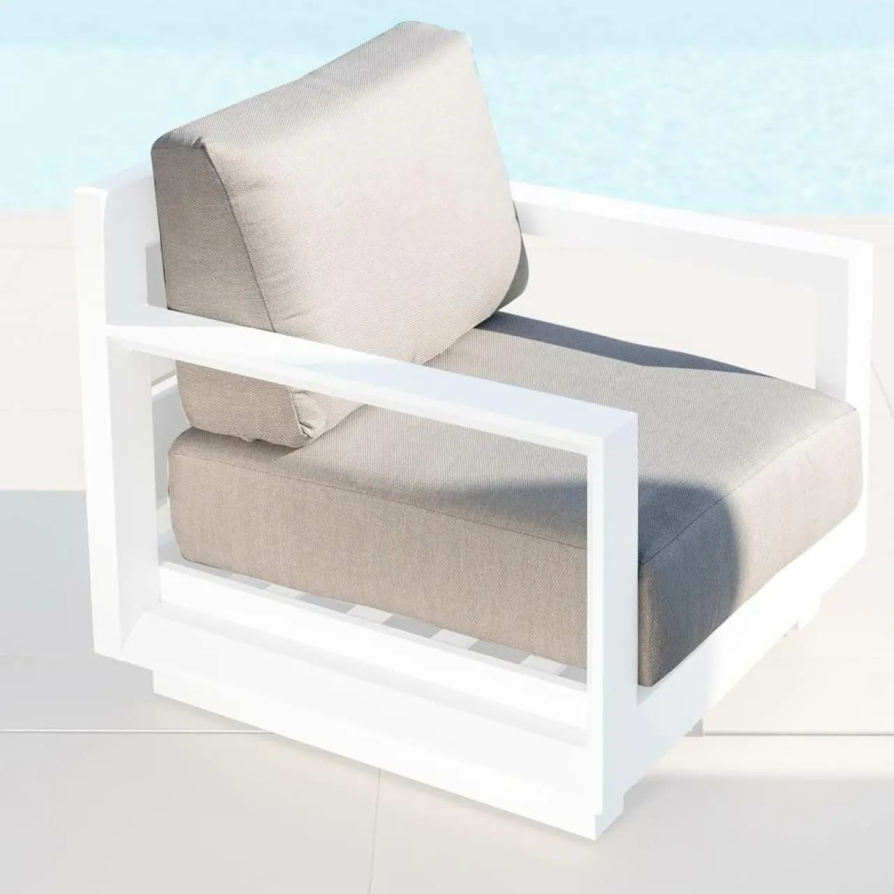 Accessoires Et Coussins|MOBELLIA Housses de coussin de remplacement pour Fauteuil Elba Taupe