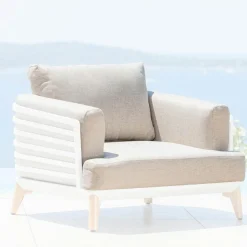 Accessoires Et Coussins|MOBELLIA Housses de coussin de remplacement pour Fauteuil Monte Carlo Taupe