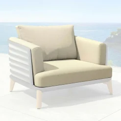 Accessoires Et Coussins|MOBELLIA Housses de coussin de remplacement pour Fauteuil Monte Carlo Beige