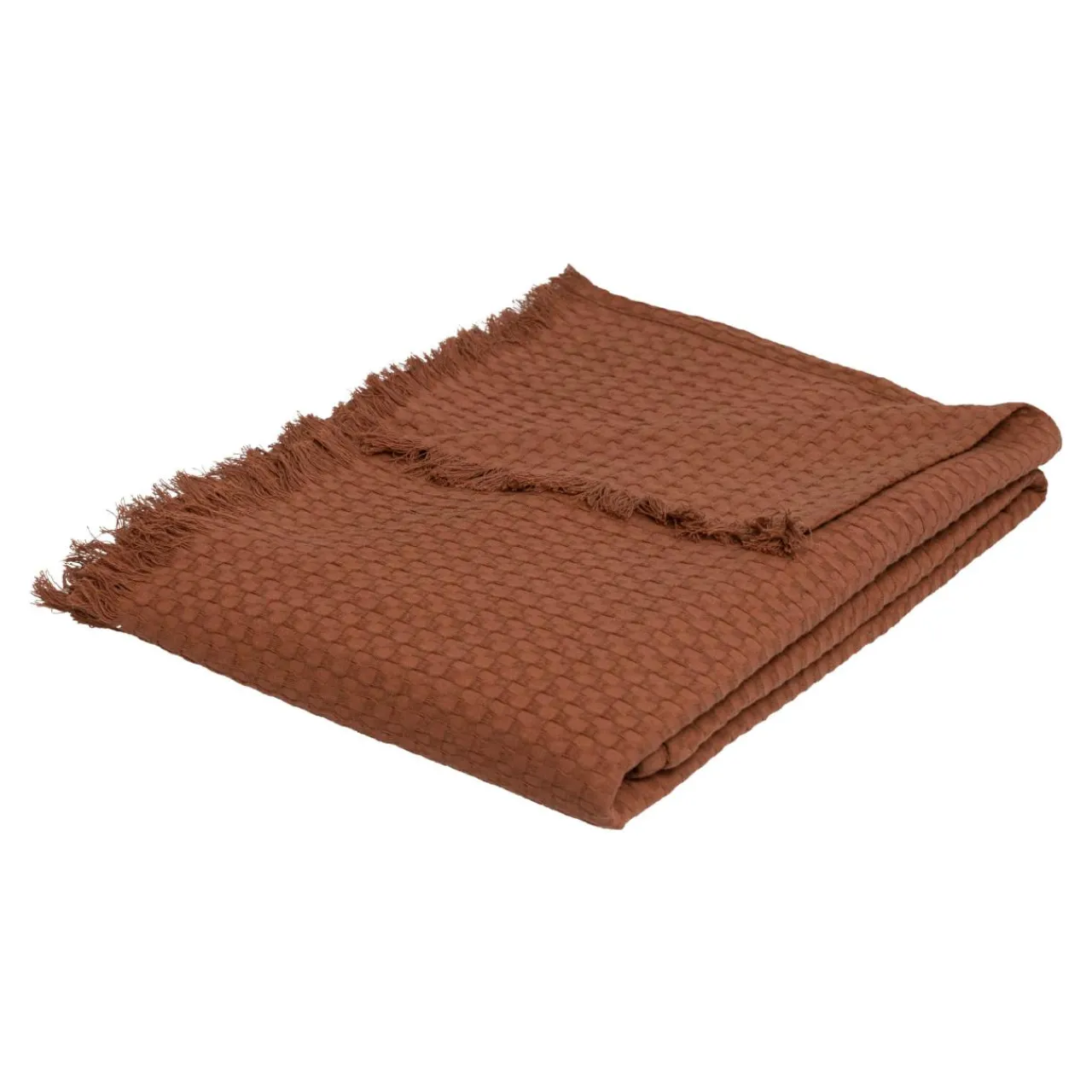 Couvre-Lit Et Édredon|ATMOSPHERA Jeté de lit coton (130 x 180 cm) Widdy Terracotta