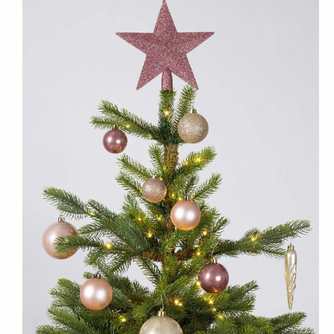 Boule De Noël|KAEMINGK Kit de décoration de sapin de Noël Novae multi Rose poudré/Perle/ Vieux rose