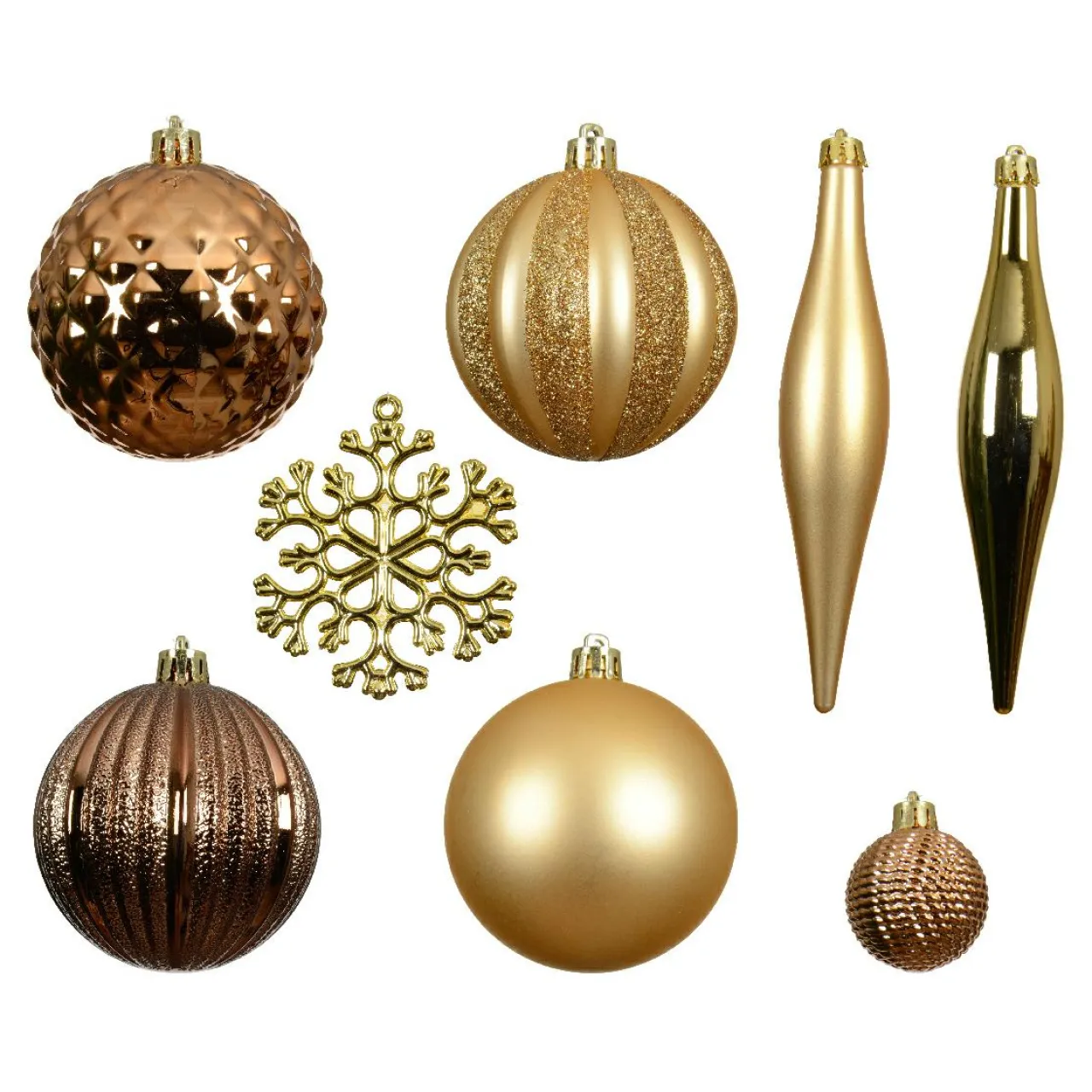 Boule De Noël|KAEMINGK Kit de décation de sapin de Noël Christmas Or