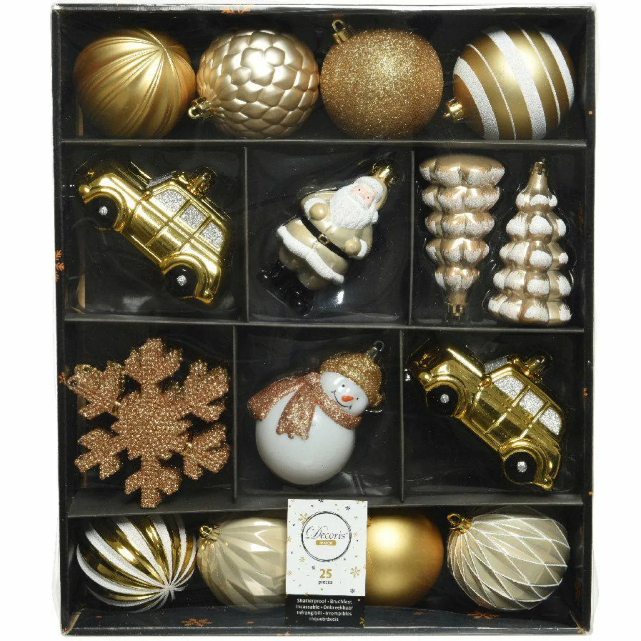 Boule De Noël|KAEMINGK Kit de décoration de sapin de Noël Tradition Perle