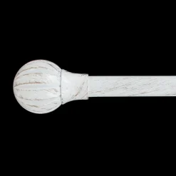 Tringle À Rideau, Barre Et Support|LUANCE Kit de tringle extensible (L120 - L210 cm / D19 mm) Touch of Zen et Or Blanc