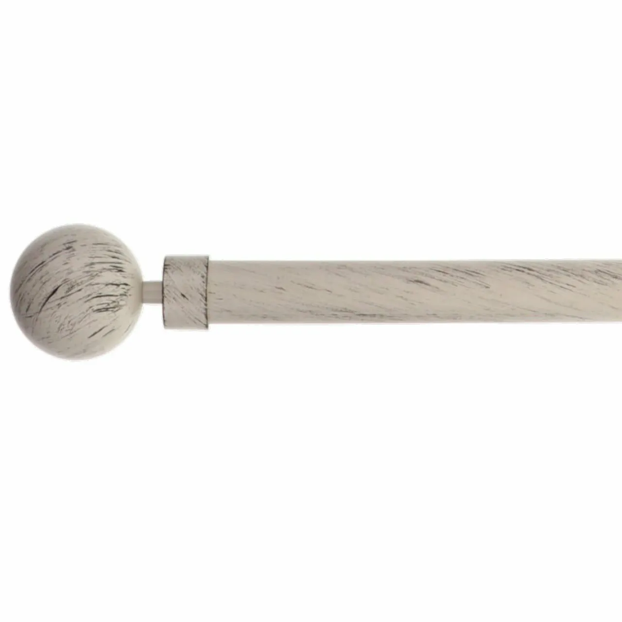 Tringle À Rideau, Barre Et Support|LUANCE Kit de tringle extensible (L210 - L380 cm / D28 mm) Gaia et noir Ivoire