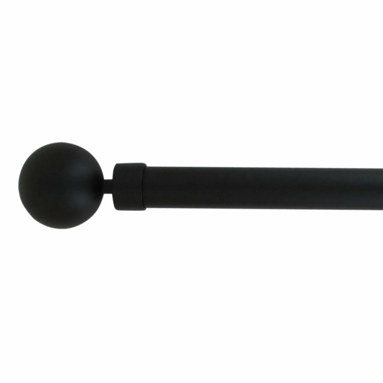 Tringle À Rideau, Barre Et Support|LUANCE Kit de tringle extensible (L120 - L210 cm / D28 mm) Gaïa Noir