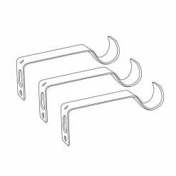 Tringle À Rideau, Barre Et Support|LUANCE Kit de tringle extensible (L210 - L380 cm / D28 mm) Gaïa Noir