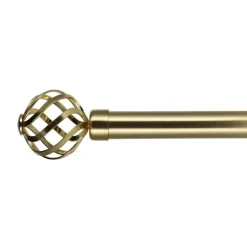 Tringle À Rideau, Barre Et Support|LUANCE Kit de tringle rideau extensible (L120 - L210 cm / D28 mm) Flence Or