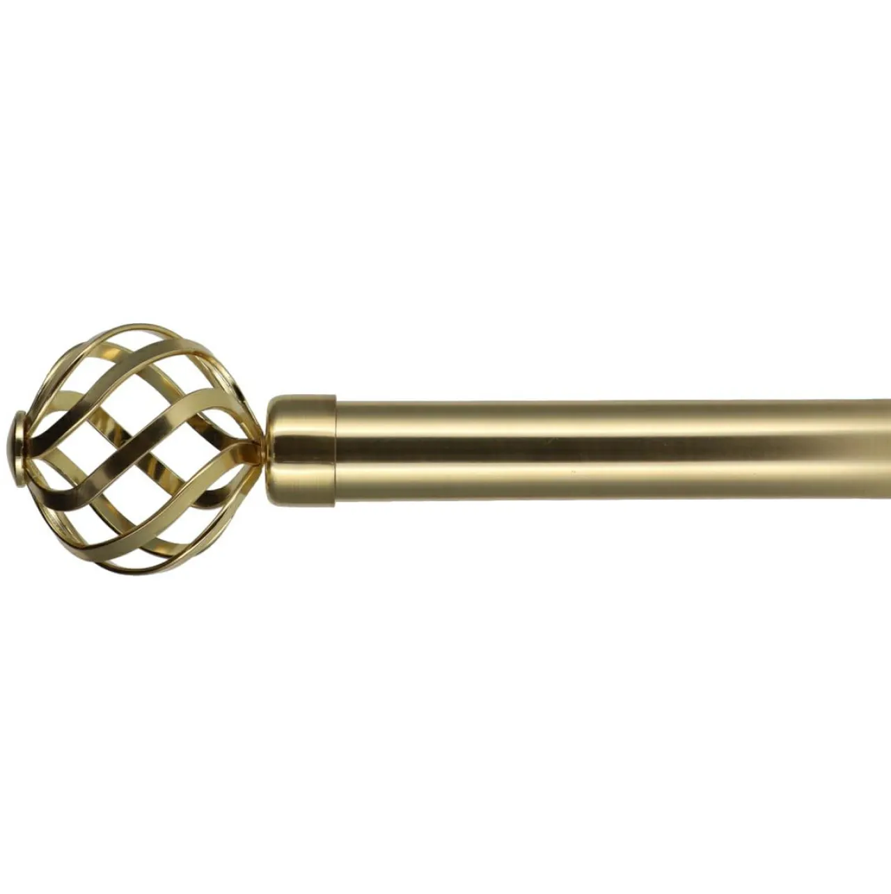 Tringle À Rideau, Barre Et Support|LUANCE Kit de tringle rideau extensible (L210 - L380 cm / D28 mm) Flence Or